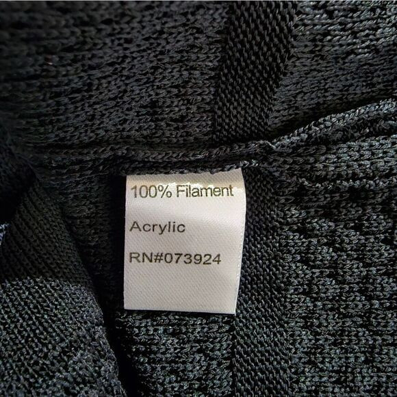 MING WANG Black Windowpane Jacket - Size  Small - Picture 7 of 9